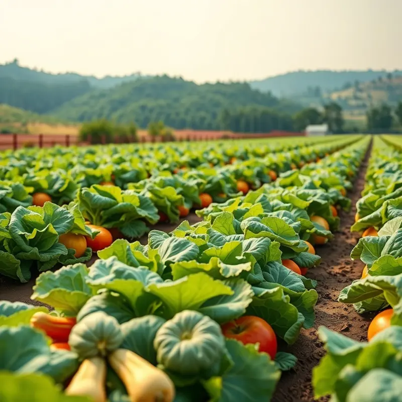An abundant orchard showcasing vibrant fresh produce.