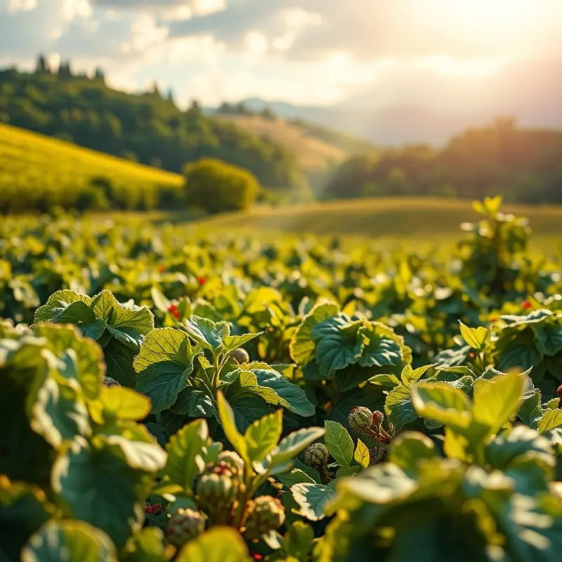 A picturesque orchard highlighting the natural abundance of fresh produce.
