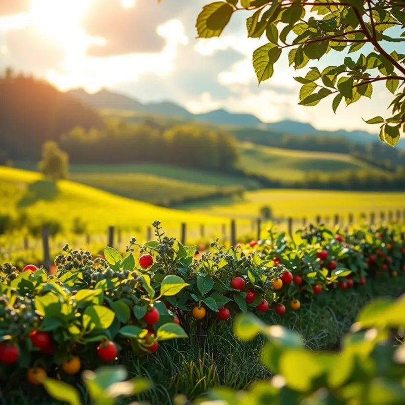 A lush landscape representing the essential connection between nature and nutrition.