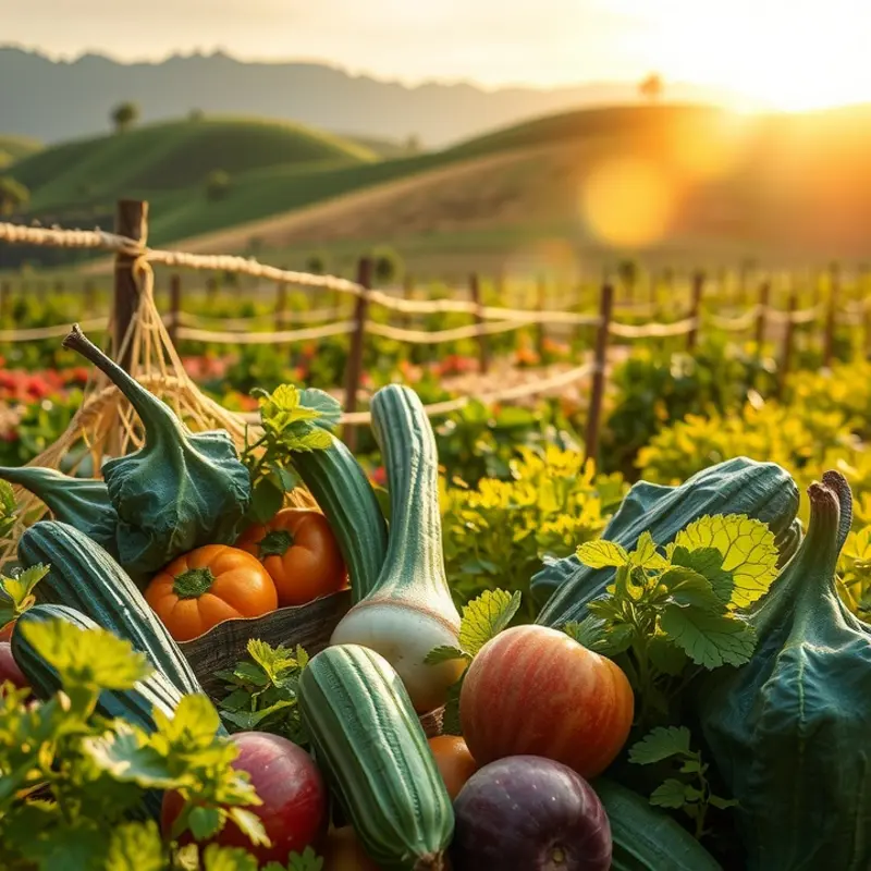 The bountiful harvest of nature showcasing vibrantly grown organic produce.