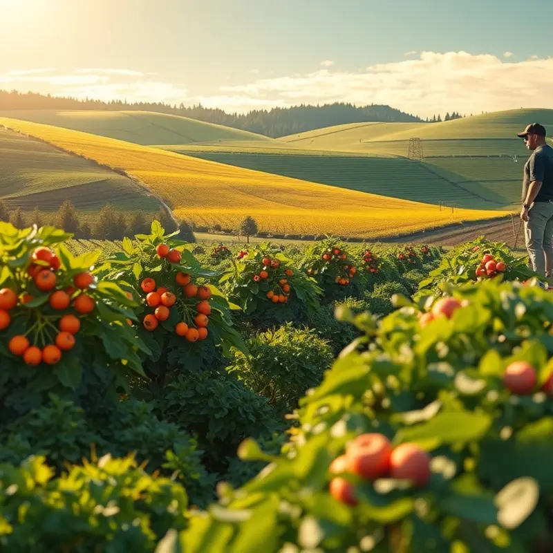A sunlit orchard representing the abundance of natural ingredients.