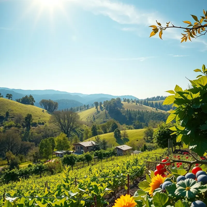 A vibrant landscape showcasing the abundance of nature’s nutrition.