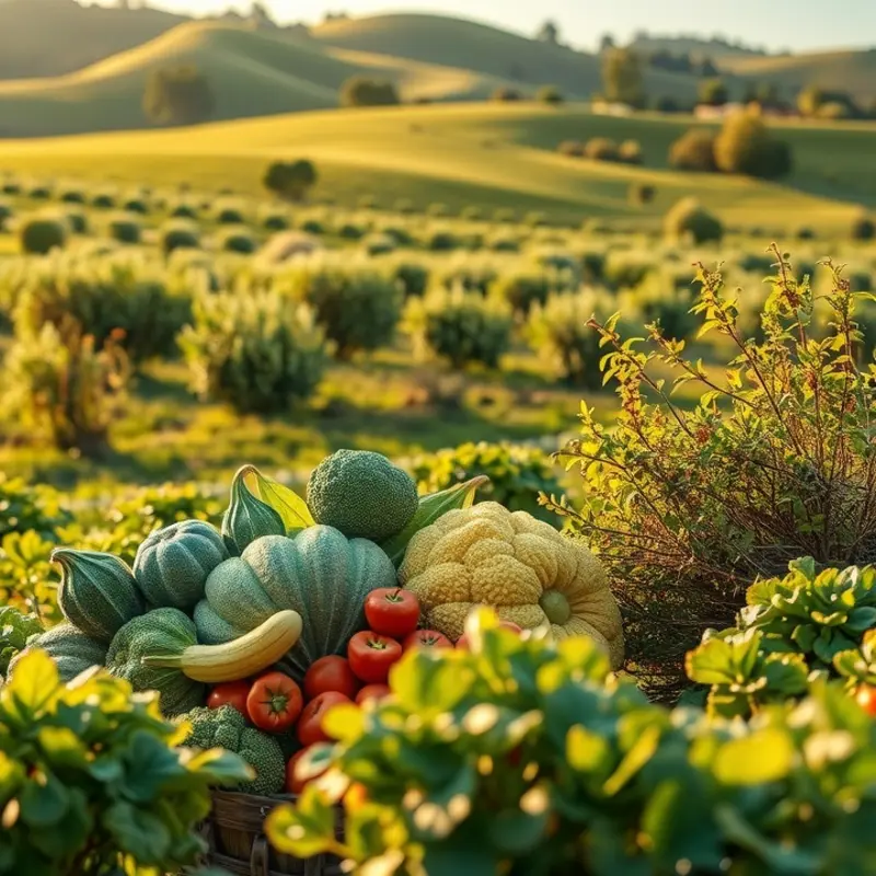A sunlit field filled with lush vegetation, showcasing the nutritional richness of pulses.