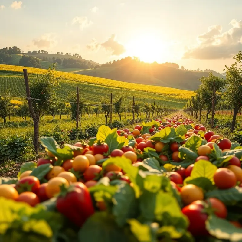 A vibrant field highlighting the abundance of nature, symbolizing the importance of water in detoxification.