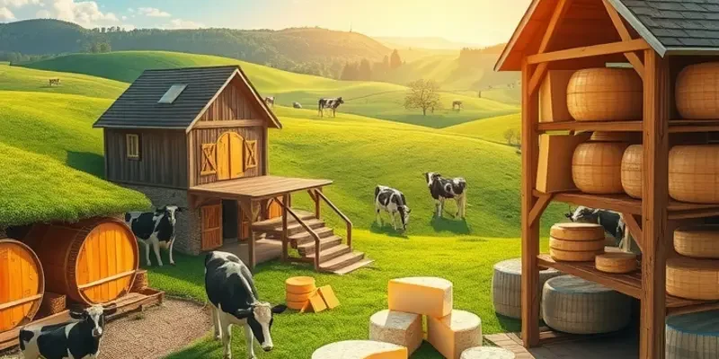 A sunlit organic farm landscape representing abundance in nature.