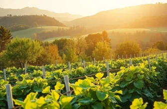 An inviting sunlit orchard filled with fresh fruits and vegetables.