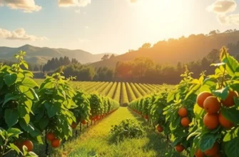 A sunlit field with a variety of fruits and vegetables, underscoring the role of salt in diverse cultures.