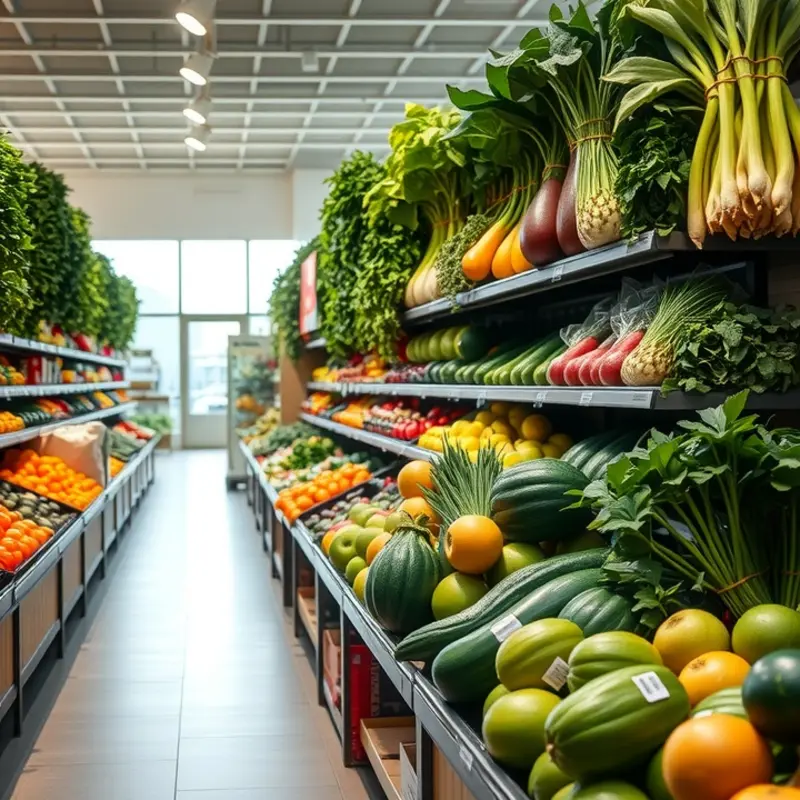 A lush garden filled with fresh vegetables and fruits, representing the essence of healthy eating.