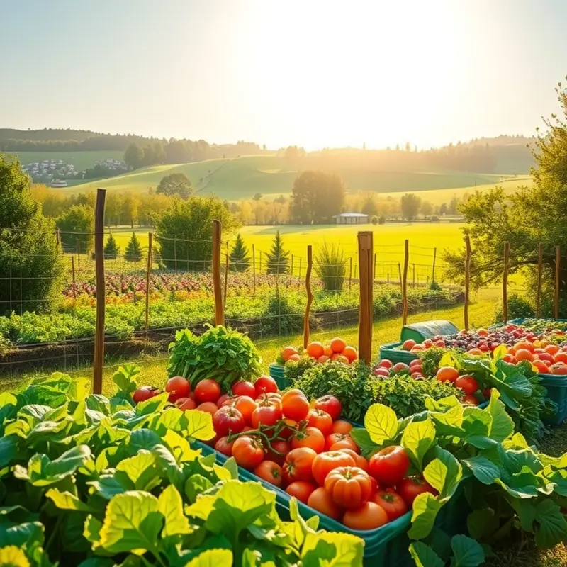 A sunlit field filled with lush vegetation, showcasing the nutritional richness of pulses.