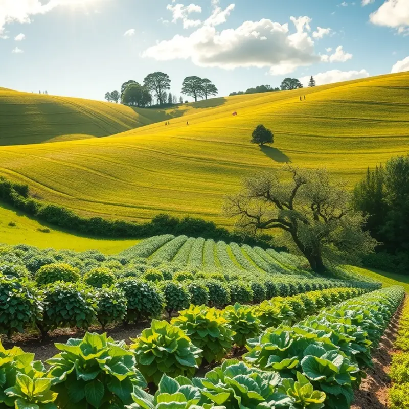 A picturesque landscape showcasing the beauty and abundance of nature’s nutrients.