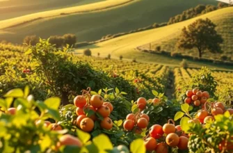 An expansive field showcasing vibrant organic fruits and vegetables, encapsulating the essence of healthy nutrition.