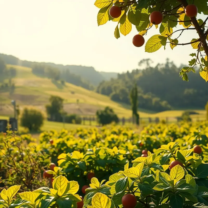 A sunlit field bursting with organic colors, representing the freshness of natural ingredients.
