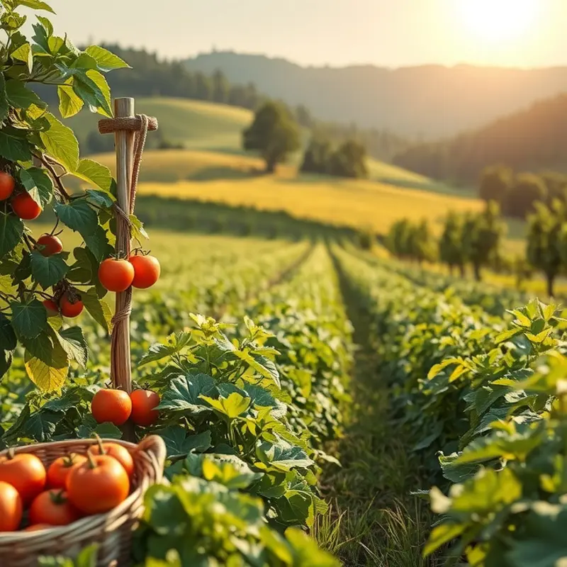 A vibrant sunlit field full of fresh berries highlighting their natural beauty.