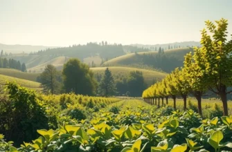 A sunlit field rich with organic vegetables and fruits.