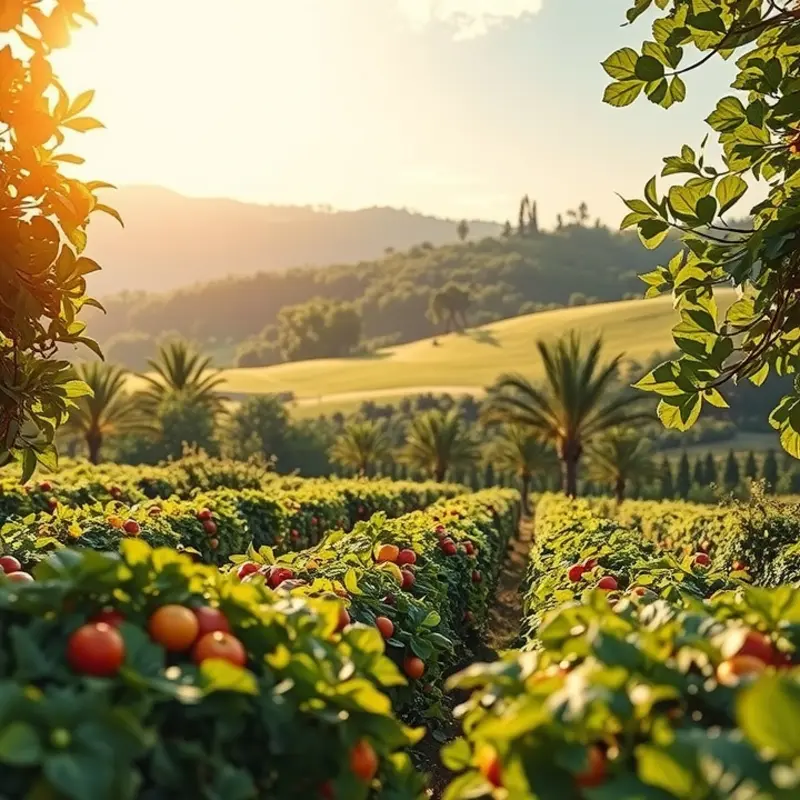 A vibrant vegetable orchard reflecting the abundance of nature’s nutritious offerings.
