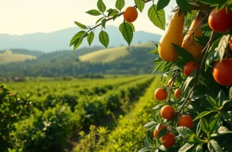 A vibrant field of organic produce under soft sunlight, illustrating the abundance found in sustainable practices.