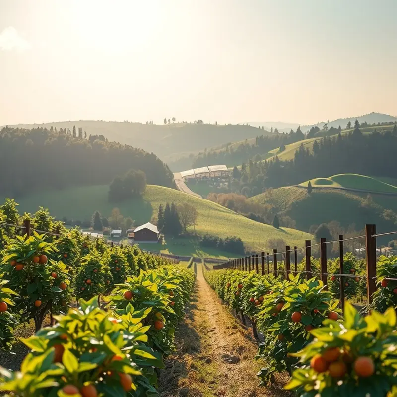 A vibrant field showcasing a variety of produce, highlighting the cultural significance of vegetables.