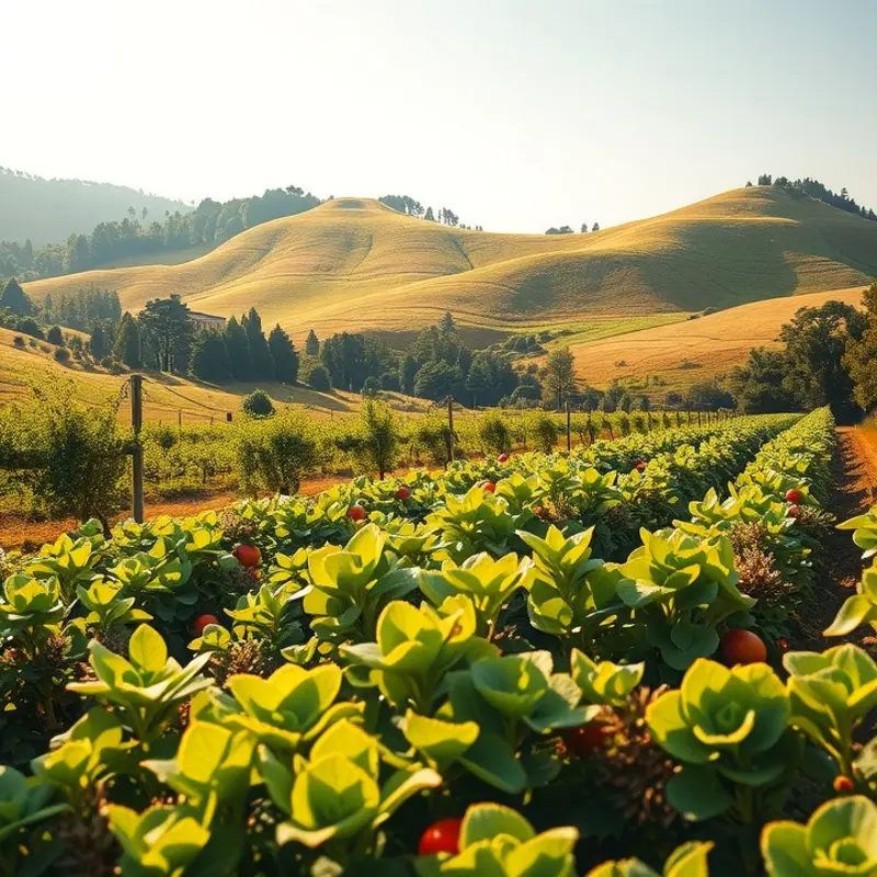 A serene orchard scene showcasing nature’s bounty.