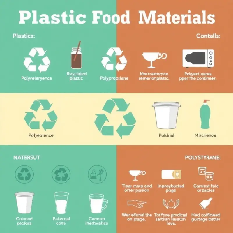 Infographic illustrating different types of plastics and their microwave safety.