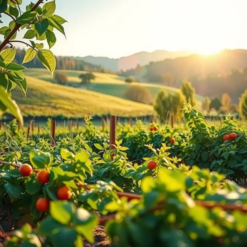 A scenic view reflecting the essence of healthy nutrition in a natural landscape.