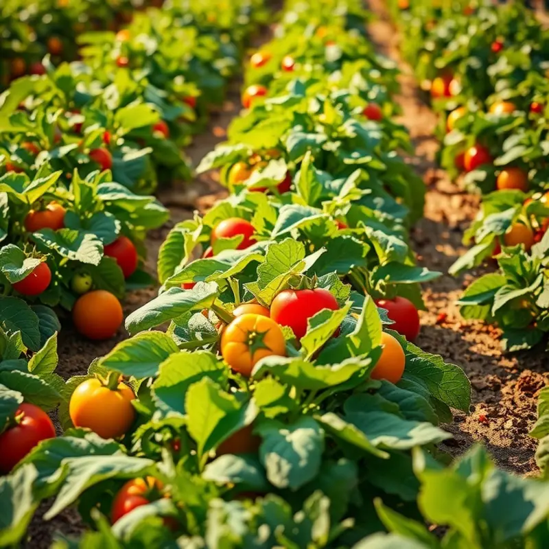 Vibrant vegetables symbolize healthy ingredient swaps.