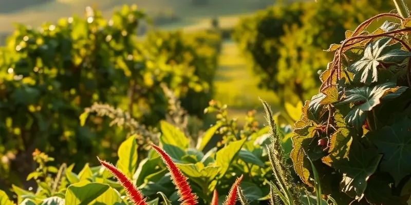 A lush field filled with vibrant organic produce, epitomizing the abundance of nature's offerings.