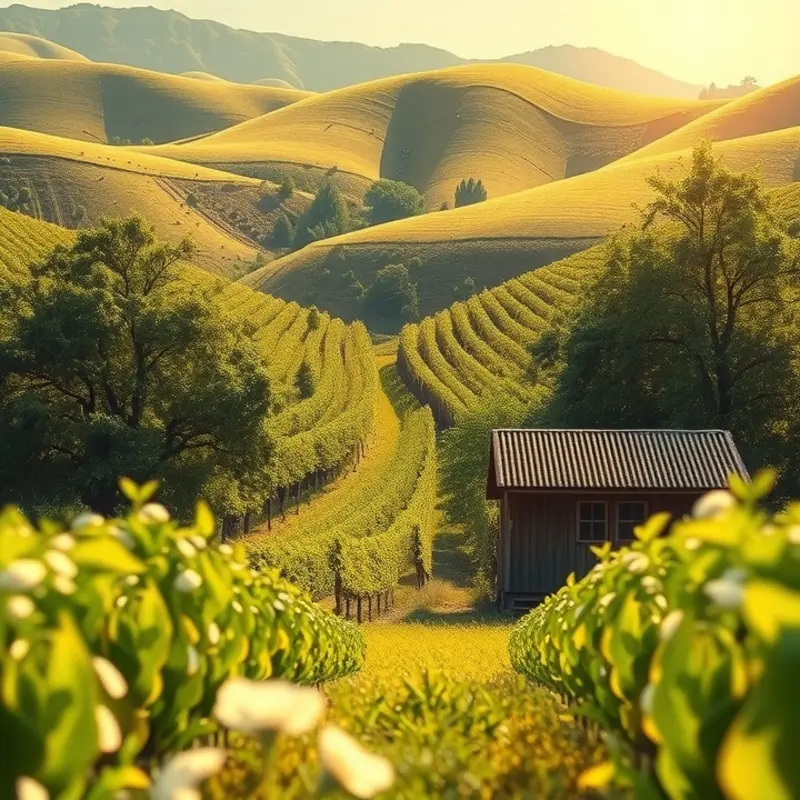A vibrant orchard bursting with fresh vegetables and fruits.
