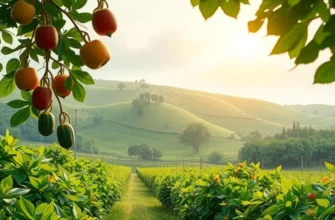 A picturesque landscape showcasing the richness of healthy produce, emphasizing the importance of nutrition in energy sustainability.