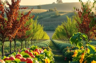 A sunlit field showcasing vibrant organic growth in a natural setting.