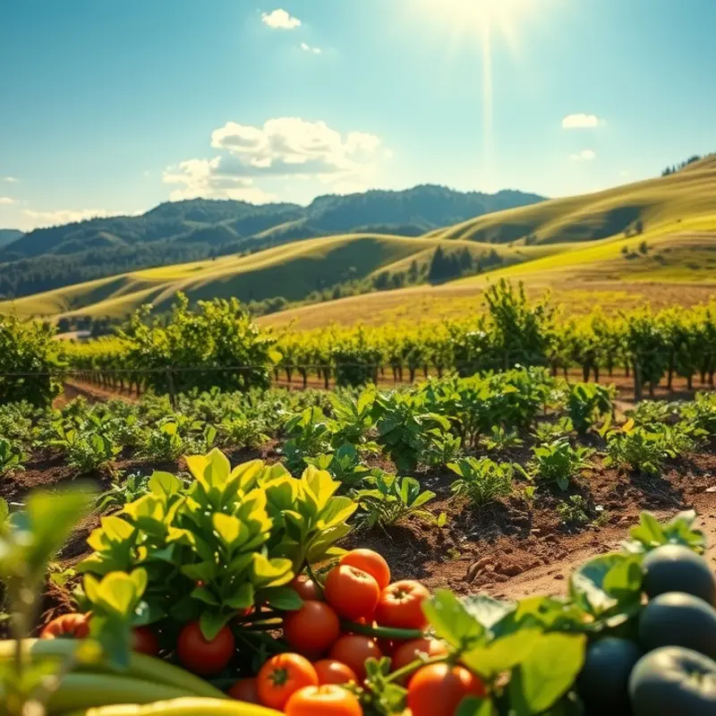 A picturesque field representing natural ingredients.