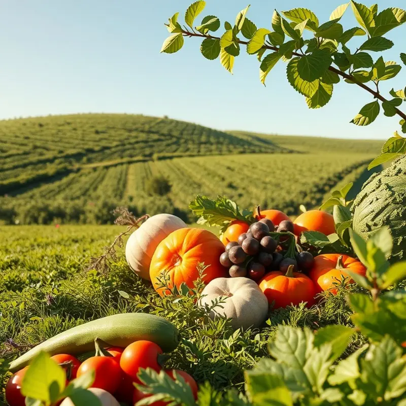 A colorful array of fruits and greens, fresh ingredients for a smoothie bowl.