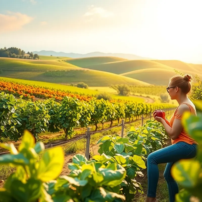 A vibrant landscape highlighting the richness of nature, reflecting the organic essence of yerba mate.