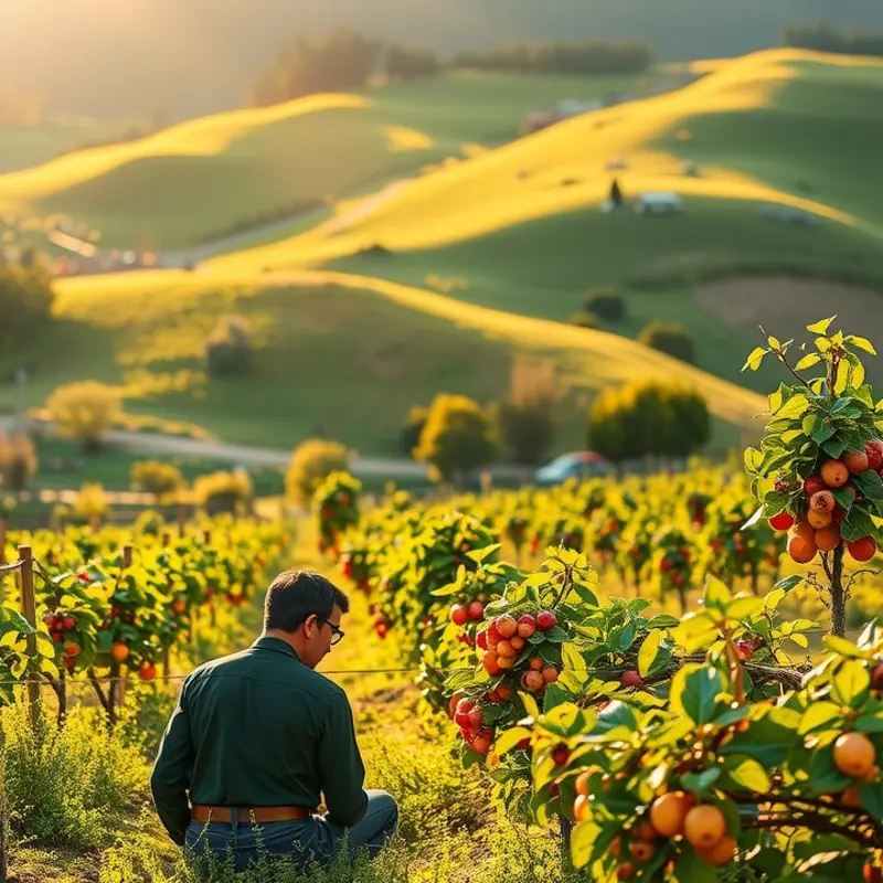 A vibrant orchard symbolizing the bounty of healthy nutrition.