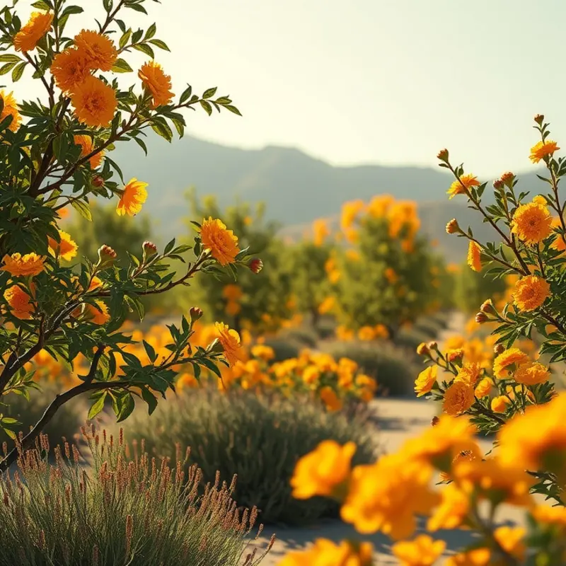 A sunlit field of spices, showcasing the origins of aromatic flavors.