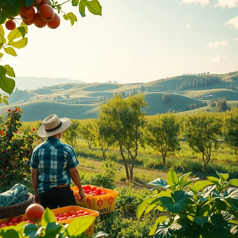 A vibrant field showcasing nature’s bounty, tying into the natural essence of milk thistle.